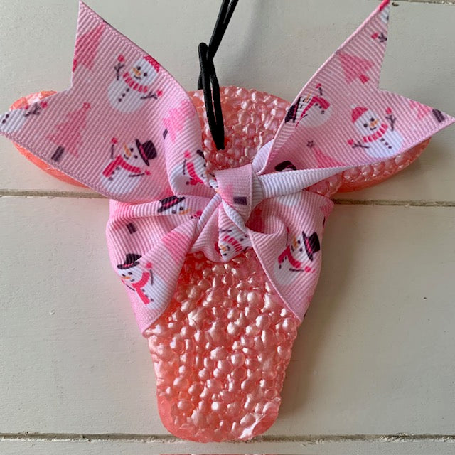 Pink Cowhead with Ribbon | Boom Boom Scent