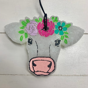 Floral Cow Head Custom Freshie | Create Your Own Freshie