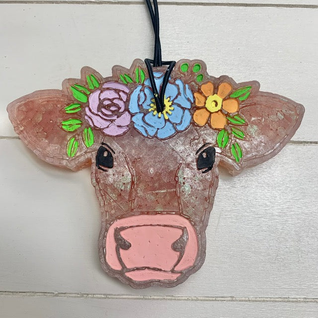 Floral Cow Head | Brown/Tan | Peachy O Scent