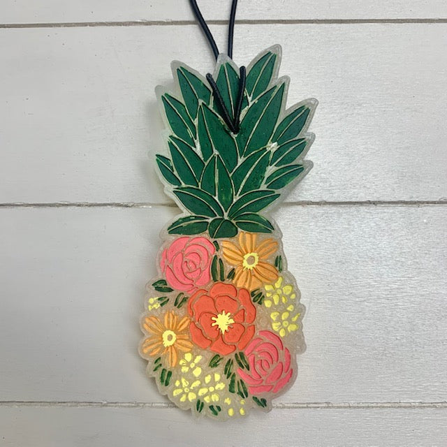 Floral Pineapple Custom Freshie | Create Your Own Freshie