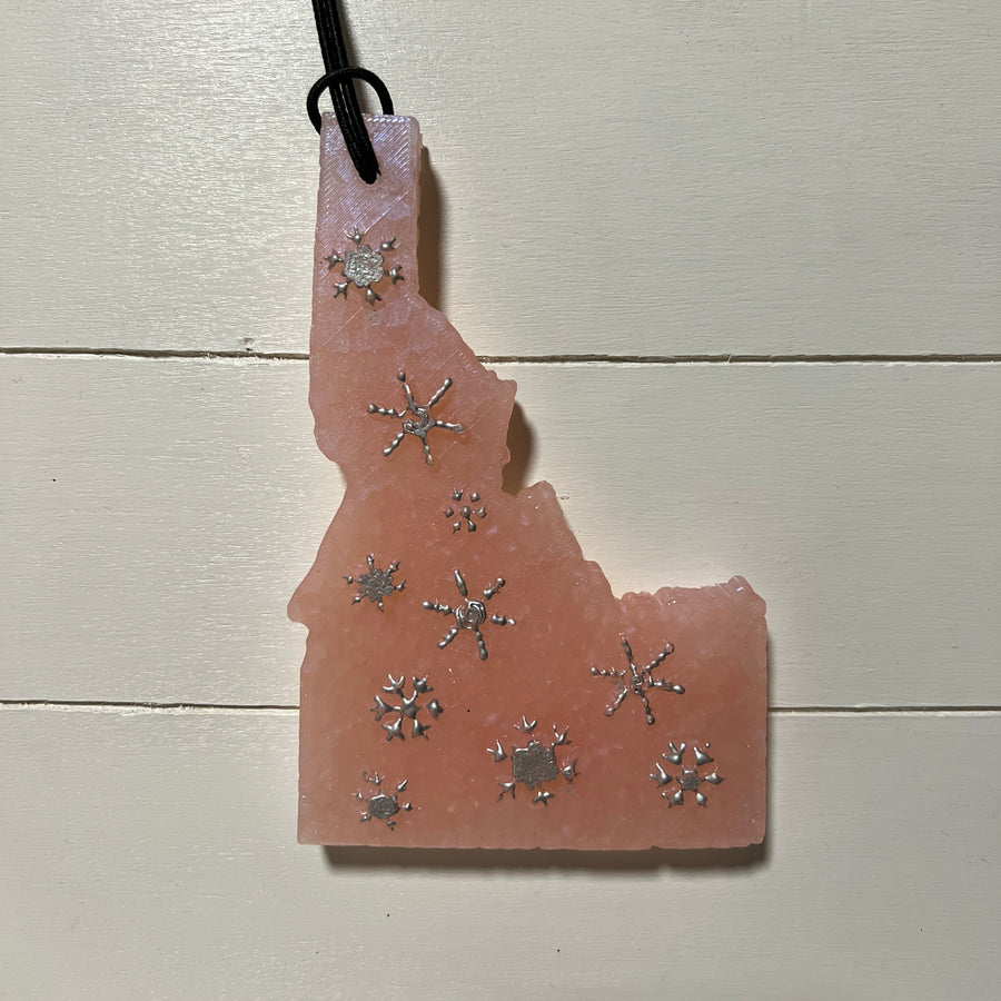 NEW Snowflake Idaho | Cotton-Candy Pink With Silver Snowflakes | Lush Blush Scent