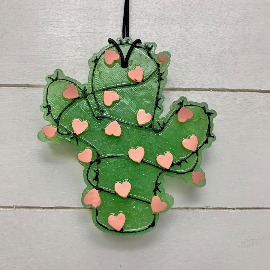 Cactus With Hearts Custom Freshie | Create Your Own Freshie