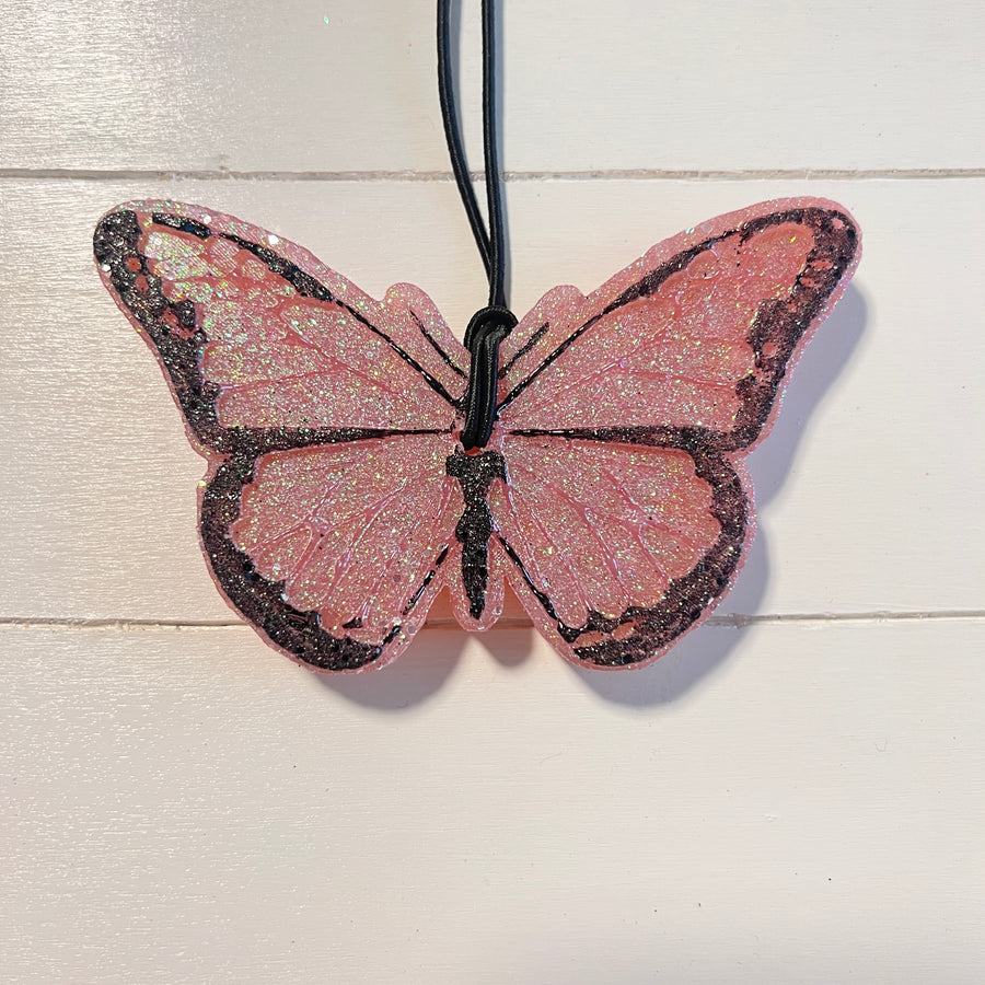 Butterfly | Rose Gold With Blush Glitter | Blueberry Cheesecake Scent