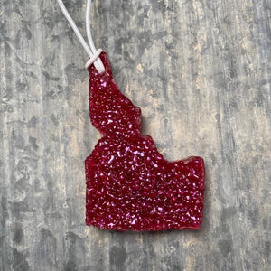 Idaho Car Freshie | Burgundy | Volcano Scent - Rear View Jewels