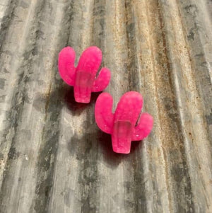 Car Vent Clips | Clip-On Car Air Vent Freshener Set | Hot Pink Cactus | Butt Naked Scent