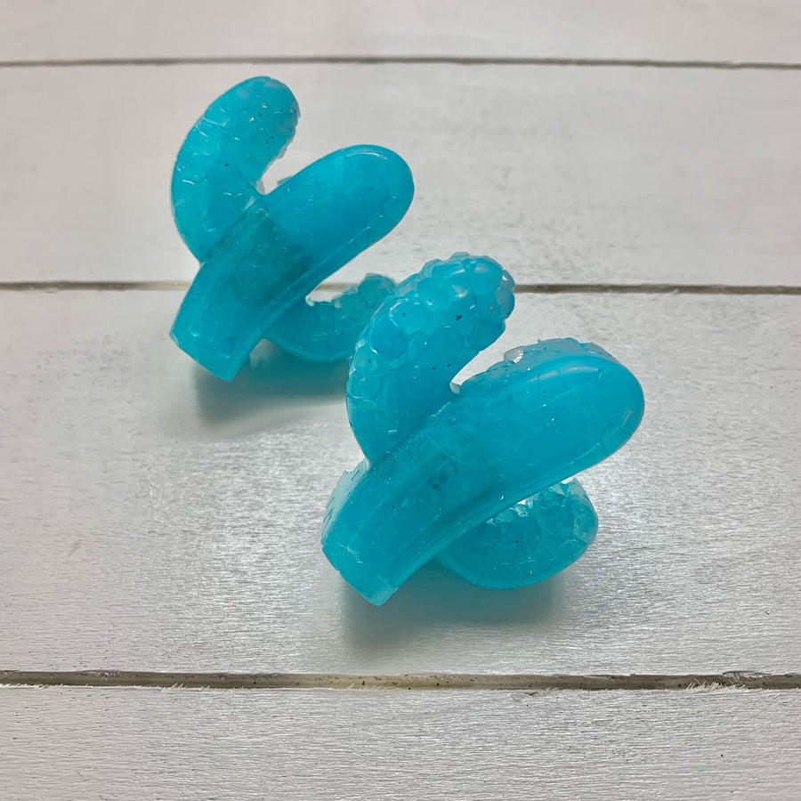 Peachy O Cactus Vent Clip Set Turquoise Horizontal