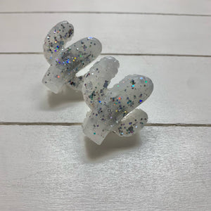 Frost Cactus White Glitter Vent Clip Set Horizontal